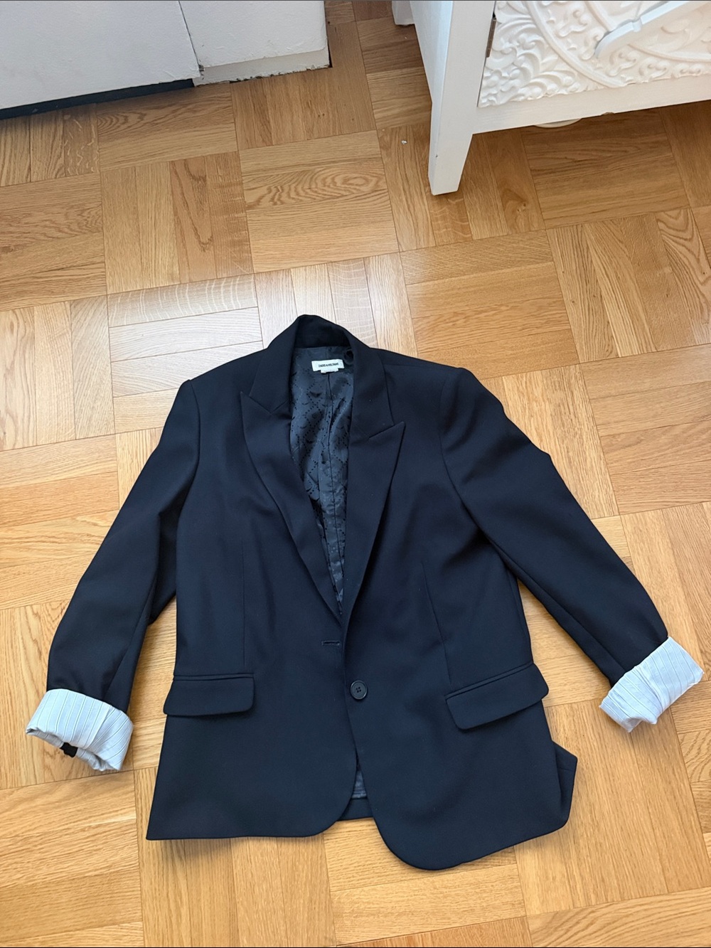 Zadig & Voltaire Navy Single-Button Blazer